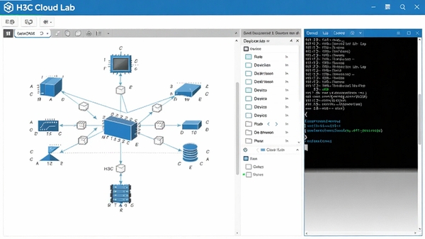 һ��չʾH3C Cloud Lab������Ľ�ͼ��������������ͼ���豸�б��������д��ڣ���������רҵ����ɫ��Ϊ��