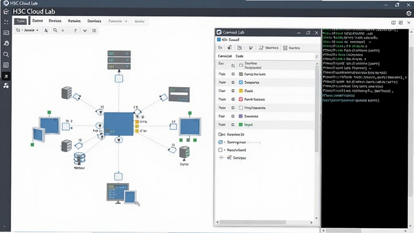 һ��չʾH3C Cloud Lab����������Ľ�ͼ�������а�����������ͼ���豸���ô��ں��������նˣ����רҵ�����࣬ͻ���������ʵ�黷��