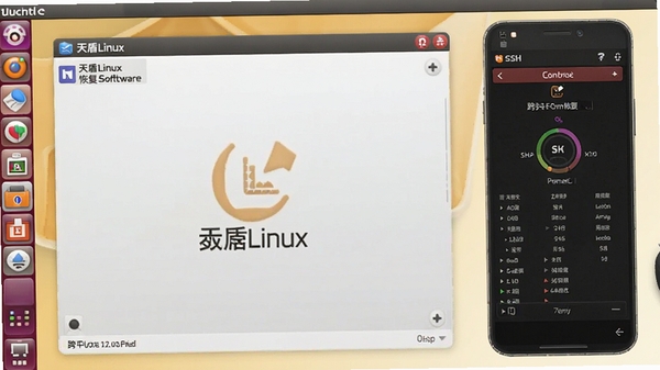 ���Linux���ݻָ�����������Ubuntu����Ľ�ͼ��ͬʱ��ʾ�ֻ���SSH���ƽ��棬���ֿ�ƽ̨ʹ�ó���