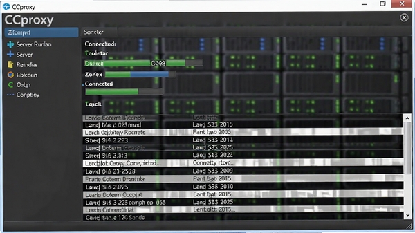 CCproxy�����������ͼ��չʾ����������״̬��������־