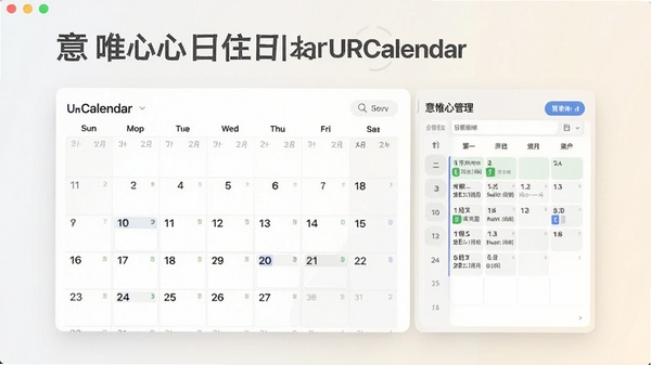 ��Ψ��������URCalendar����������չʾ��չʾ������ͼ���ճ̹������ܣ��������ִ�������Ϊǳɫ����ͻ��������������Ĺ���ģ��
