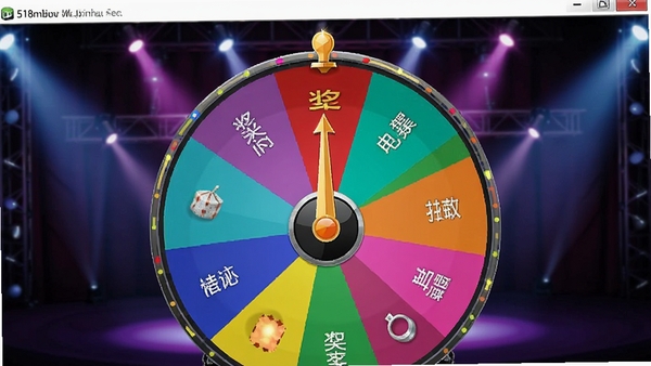 518�齱�������԰�Ĵ�ת�̳齱ģʽ���棬ת���ϻ��ֶ����ɫ���򣬱�ע��ͬ��Ʒ���ƣ�ָ��ָ������һ�����򣬱���Ϊ��̨�ƹ�Ч��
