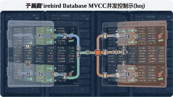 Firebird���ݿ�MVCC��������ʾ��ͼ��չʾ���û�ͬʱ��д���ݶ��������ŵ���������