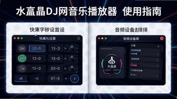 ˮ��DJ�����ֲ�����ʹ��ָ��ʾ��ͼ����ʾ��ݼ���������Ƶ�豸ѡ�����