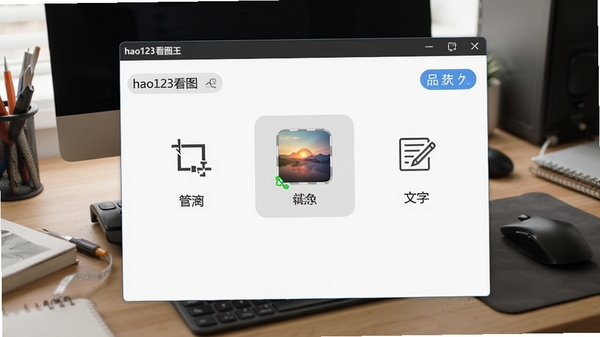 hao123��ͼ�����ñ༭���ܲ������棬չʾ�ü�����ɫ�����ֱ�ע�ȹ��ߣ������࣬����ͼ������������Ϊ����̨��������������ʵ���ԡ�