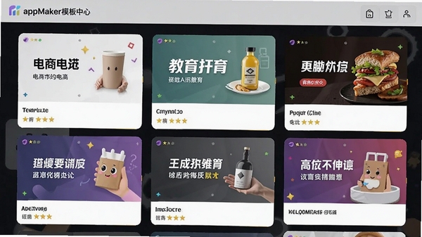 appMakerģ�����Ľ��棬չʾ�����ҵģ����棬�������̡������������ȣ����������