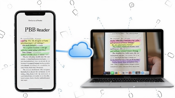 չʾPBB Reader���ֻ��������ͬ����ʾͬһ������Ķ�����������ʼǣ��м����ƶ�ͼ�����ӣ����ֿ��豸ͬ������