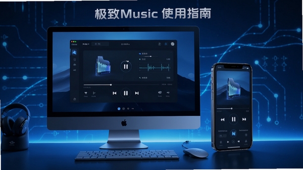 ����Musicʹ��ָ�ϲ�ͼ��չʾ�������ֻ�ͬ�����Ž��棬��ɫ�����Ƽ��б���