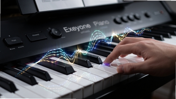 Exeyone Piano���ȼ�����ʾ����ָ�����ټ����������ӻ�����̬��ӰЧ��������