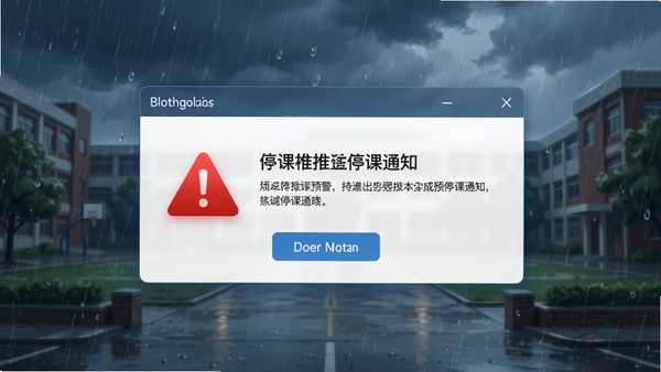 ͣ������԰�����ͣ��֪ͨ�ĵ������棬��ɫԤ����־������Ϊ�����е�У԰��֪ͨ���������ɼ���������רҵ�������������