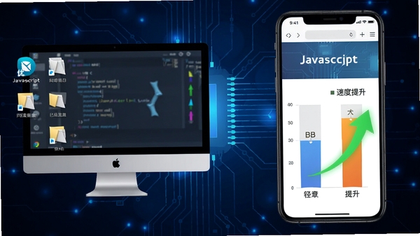 ����Javascriptѹ���������л���ʾ��ͼ�����Ϊ��������ͼ�꣬�Ҳ�Ϊ�ֻ���ҳ�����ٶȶԱȣ���ɫ��ͷ��ʾ�ٶ�����������Ϊ������������
