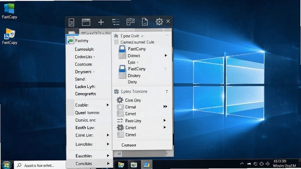 FastCopy������Windowsϵͳ�ϵĽ�ͼ��չʾ�Ҽ��˵����ɺʹ������