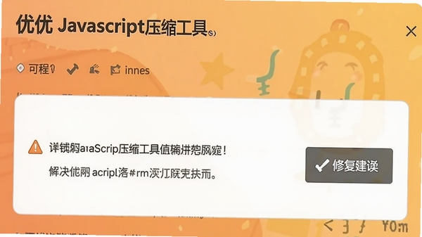 ����Javascriptѹ�����ߴ�����־���棬��ʾһ��������Ϣ���Ա����޸����鰴ť������Ϊůɫ����ǿ��������