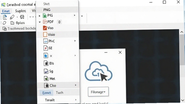 ��������ͼ�������������˵���ͼ���г�PNG��PDF��Visio�ȸ�ʽѡ�����ʾ�ƶ�Э��ͼ��