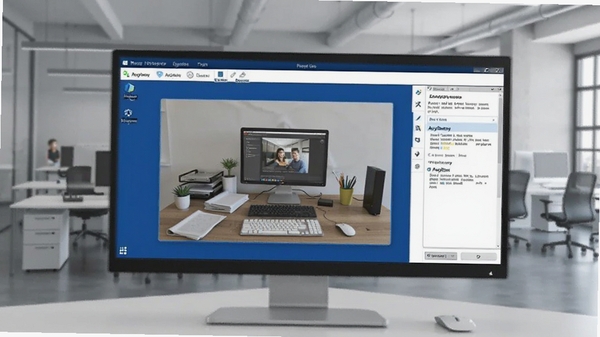 AnyDeskԶ�̿��������������ͼ������Ϊ�ִ����칫�ң���Ļ��������ʾԶ���������ӻ��棬�����࣬ɫ��������Ϊ����͹�Ը�Ч��רҵ�С�