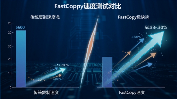FastCopy�ٶȲ��ԶԱ�ͼ������ഫͳ�����ٶ������Ҳ�FastCopy�ٶȼ��죬������ɫ�Ƽ��У���������̬Ч�����Ӿ��Ա�ǿ��