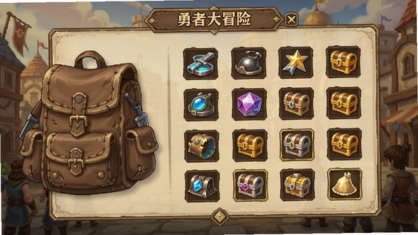 ���ߴ�ð�ս�ɫ�������棬չʾ����װ���뱦��ͼ�꣬�����࣬��Ʒ�������룬����Ϊ��Ϸ���ǣ�ɫ����ů��
