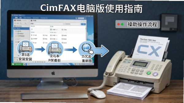 CimFAX���԰�ʹ��ָ��ʾ��ͼ��չʾ������װ������������ͼ������Ϊ������Ļ�ʹ������ͼ�Ĳ�ï�������û����⡣