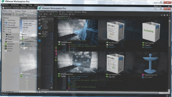 VMware Workstation Proͬʱ���ж������ϵͳ���ڵĽ�ͼ
