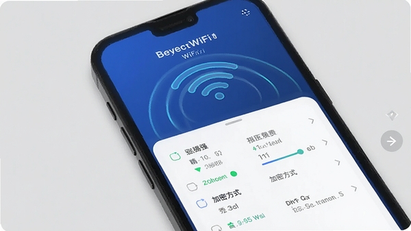 ȫͨ���WiFi�����ɨ��WiFi�ȵ㣬�б���ʾ�ź�ǿ�ȡ����ܷ�ʽ��������ˬ��ɨ�趯������