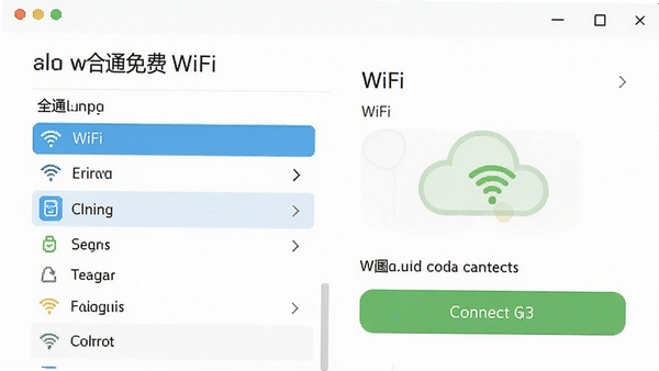 ȫͨ���WiFi���������ͼ��չʾ�����桢WiFi�б�������״̬�����������