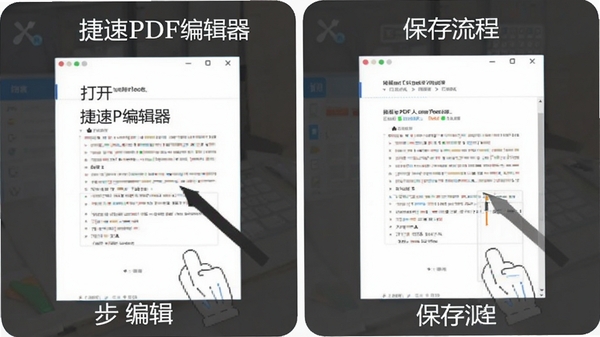 ����PDF�༭������ʹ�ý̳̲���ͼ���ֲ�չʾ�򿪡��༭���������̣���������˵�����������