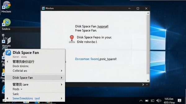 һ��չʾDisk Space Fan��Ѱ���Windows���������еĽ�ͼ��ͬʱ��ʾ������Ա�������С��Ҽ��˵�������Ϊ��ɫϵͳ���⣬ͻ����ʾ��Ϣ������������