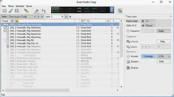 Exact Audio Copy���������ͼ��չʾ�����ڡ������б���ץ������ѡ������רҵ