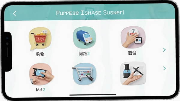 Ӣ��Ự���龰�Ի�ѡ���б������������·�����Եȳ���ͼ�꣬�������¼��