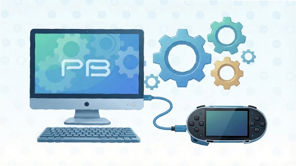 PSPת�����������Ż�ʾ��ͼ����ʾ������PSP�豸���ӣ������г���ͼ�꣬����ɫ������