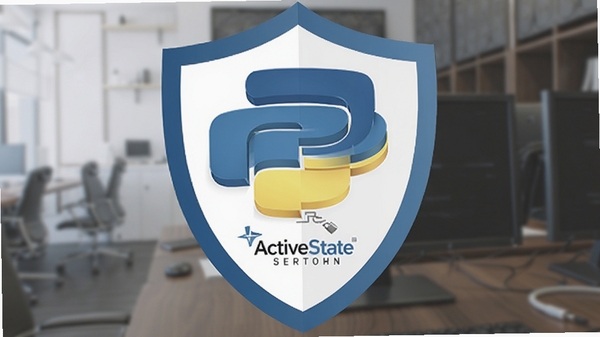 ActivePython��ҵ�氲ȫ��֤ͼ�꣬������״����ActiveState��־