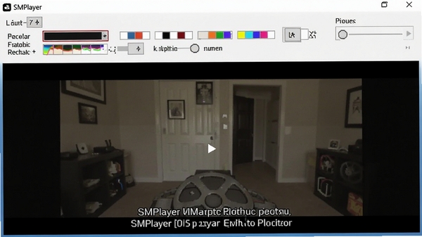 SMPlayer��Ļ�������棬��ʾ��Ļ���塢��ɫ��ͬ����ѡ���Ļ������ʾ����Ƶ�·�