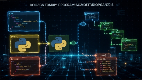 չʾDoxygen�������ֱ�����Դ����ʾ��ͼ�������в�ͬ��ɫ�Ĵ���飨C++��Python��Java����ת��Ϊ�ṹ���ĵ���������Ϊ�Ƽ�������ͻ�������Լ������ԡ�
