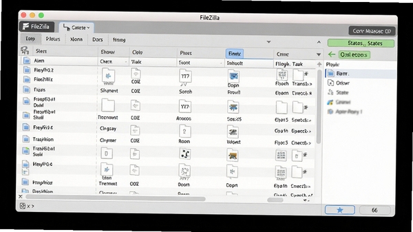 FileZilla�������ͼ��չʾ�ļ������б�������״̬���ִ�����UI���