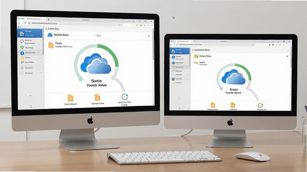 Microsoft OneDrive �ļ�ͬ�����̣�չʾ���豸������ʵʱͬ�����������飬��������չʾͬ��״̬ͼ��