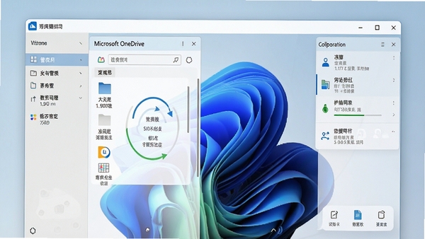 Microsoft OneDrive �ƶ˴洢ͬ�����棬�ִ���Լ���չʾ�ļ�������ͬ��״̬��Э������