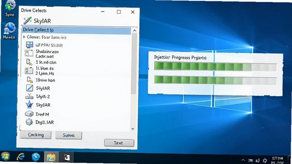 һ��չʾSkyIAR��PE���������еĽ�ͼ�����Ϊ����ѡ���б����Ҳ�Ϊע�������������ΪWindows PE����