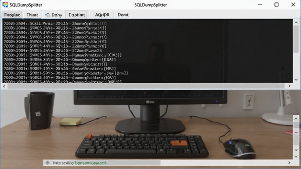 SQLDumpSplitter������־������ļ��б���չʾ��ֳɹ����ļ�������Ϊ���棬�������Ƴ�������־������