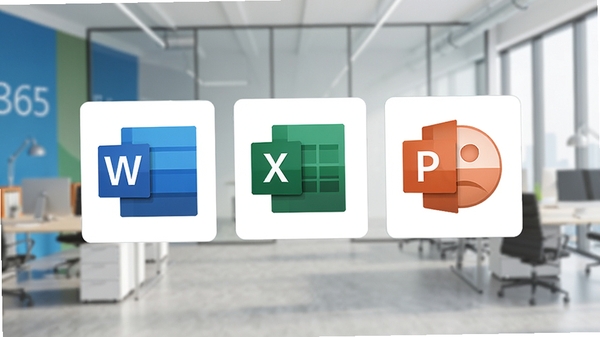 Office 365��������չʾͼ������Word��Excel��PowerPointͼ�꣬����Ϊ�ִ��칫������ɫ������������