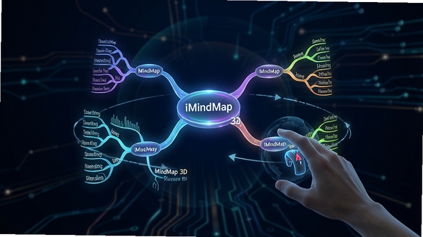 iMindMap 3D��ͼչʾ��˼ά��ͼ�ڵ�������ռ���Ư�������й�ӰЧ�����û�ͨ�������ת�ӽǣ�����Ƽ���ʮ�㡣