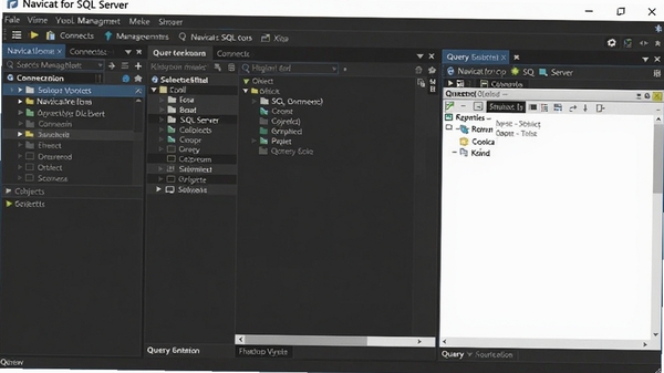 Navicat for SQL Server�������ͼ��չʾ���ӹ�������������Ͳ�ѯ�༭���Ĳ���