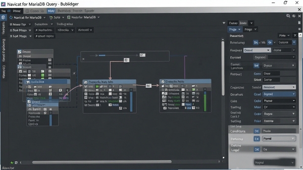 Navicat for MariaDB��ѯ���������棬չʾ��קʽ���������������ù���