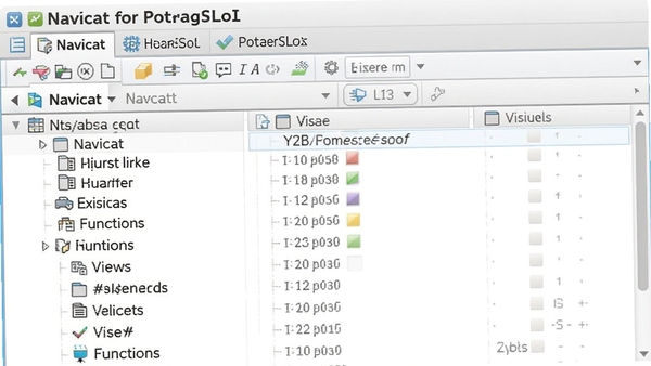 Navicat for PostgreSQL�����ݿ�����������չʾ������ͼ�������ȶ���������б�