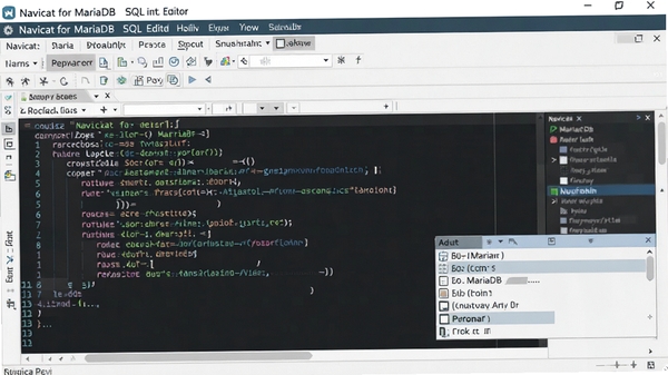 Navicat for MariaDB SQL�༭�����棬��ʾ�﷨�������Զ���ȫ����