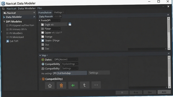 Navicat Data Modeler ���ý��棬��ʾ��DPIѡ��ͼ��������ã������û��Ż���ʾЧ��