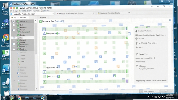һ��չʾNavicat for PostgreSQL����״̬�Ľ�ͼ�������������ޱ���������Ϊ���滷��