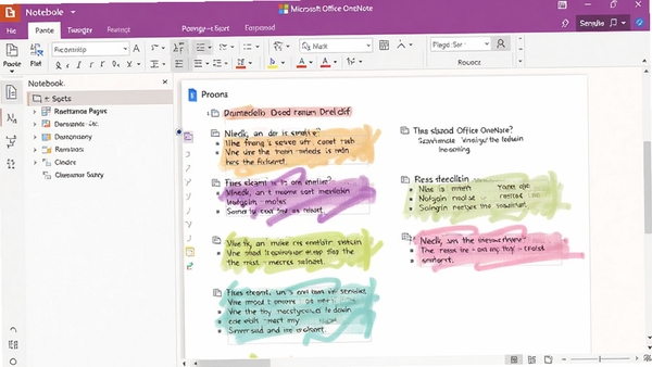 Microsoft Office OneNote�����ͼ��չʾ�ʼǱ���������ҳ�������ṹ���Լ���ʵıʼ����ݣ���������������ͻ�������ֱʼǵ�������빦���ԡ�