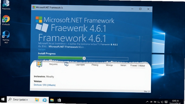 Microsoft.NET Framework 4.6.1 �ٷ���װ���棬��ɫ������ʾ��װ������������Ϊ Windows 10 ���棬����չʾ����������汾��Ϣ