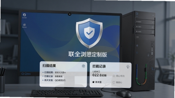 QQ��������붨�ư氲ȫ�������棬��ʾ��ȫ����ͼ�꣬�·���ɨ���������ؼ�¼������Ϊ������������̨ʽ����ɫ�����ȣ�ͻ����ȫ�ɿ�