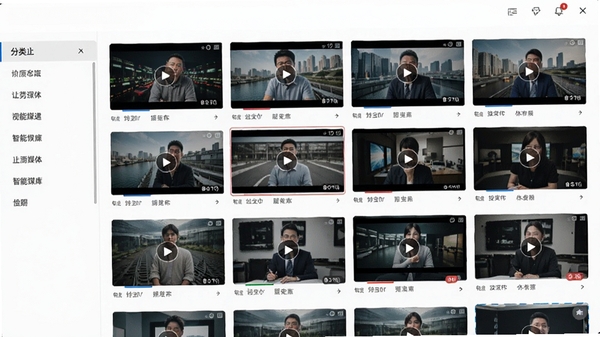 ������Ƶ��������ý�����棬��Ƶ����ͼ�������У�����з���ɸѡ��ǩ�����������������